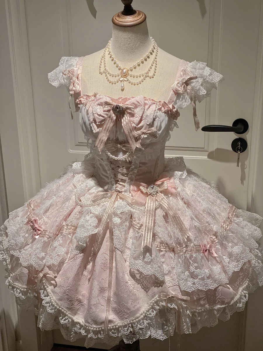 Anna Ball Princess Pink Blue Prom Dress - Image 3