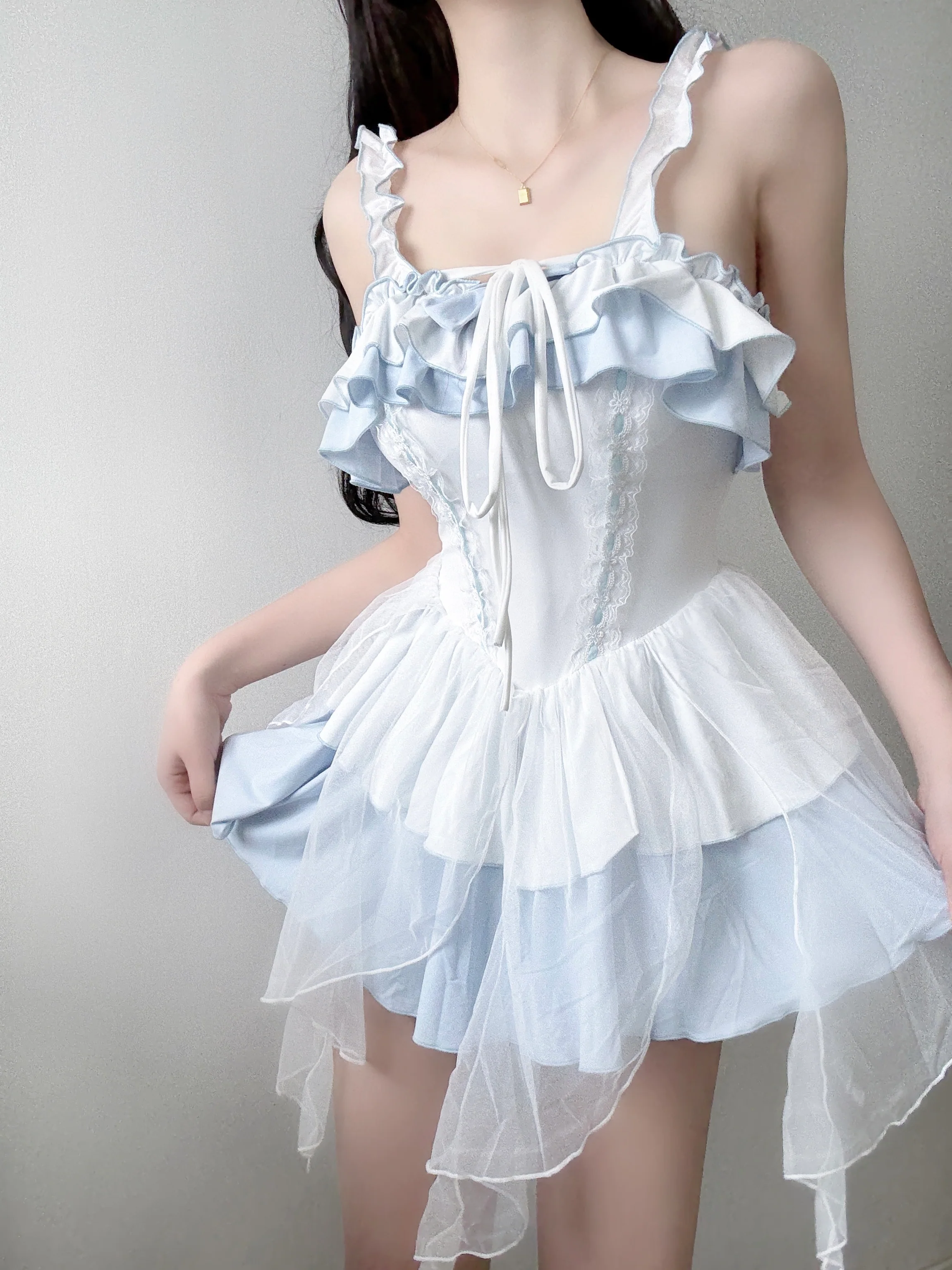 Aqua Angel Series Blue Onepiece Swimsuit - Image 11