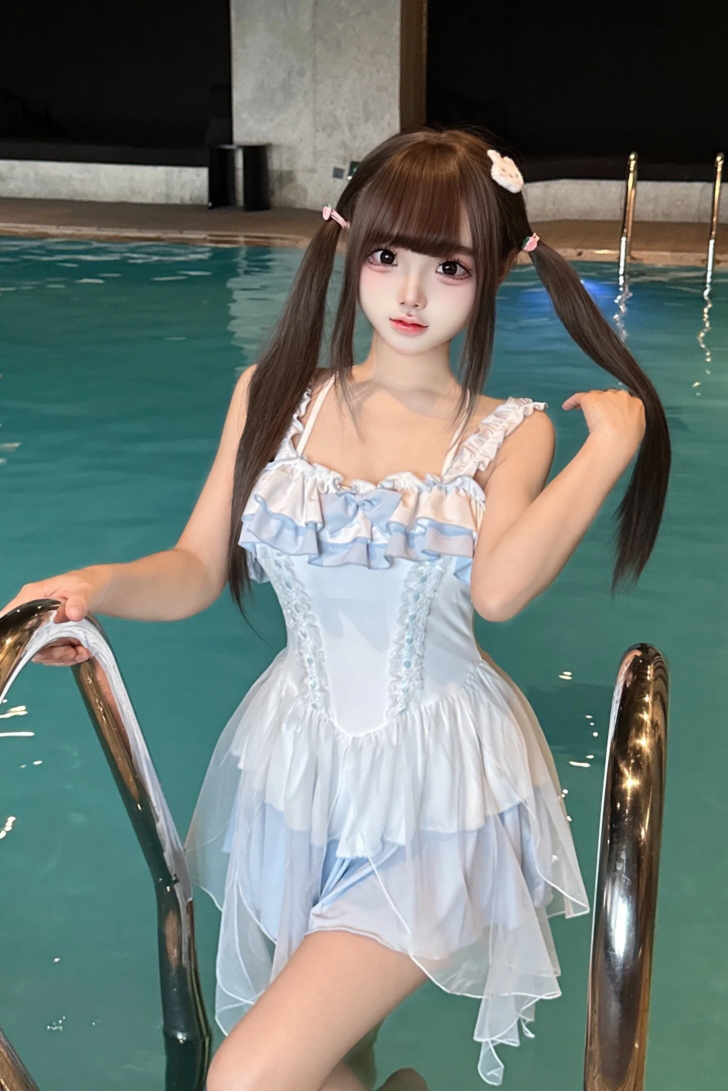 Aqua Angel Series Blue Onepiece Swimsuit - Image 2