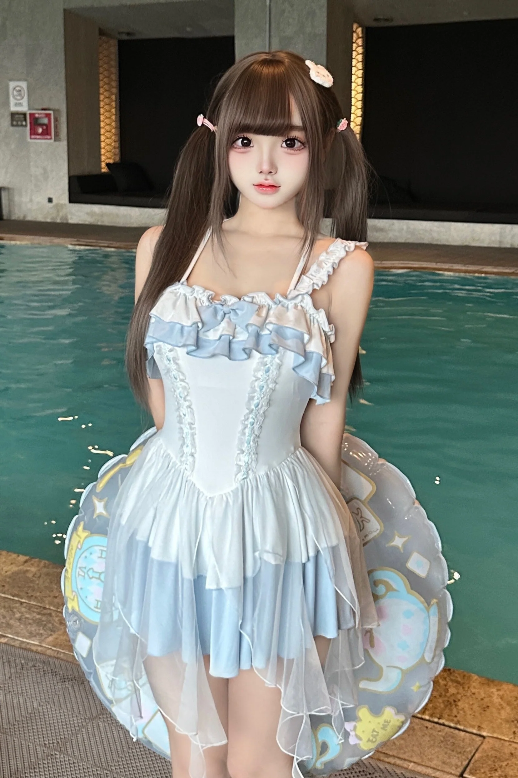 Aqua Angel Series Blue Onepiece Swimsuit - Image 3