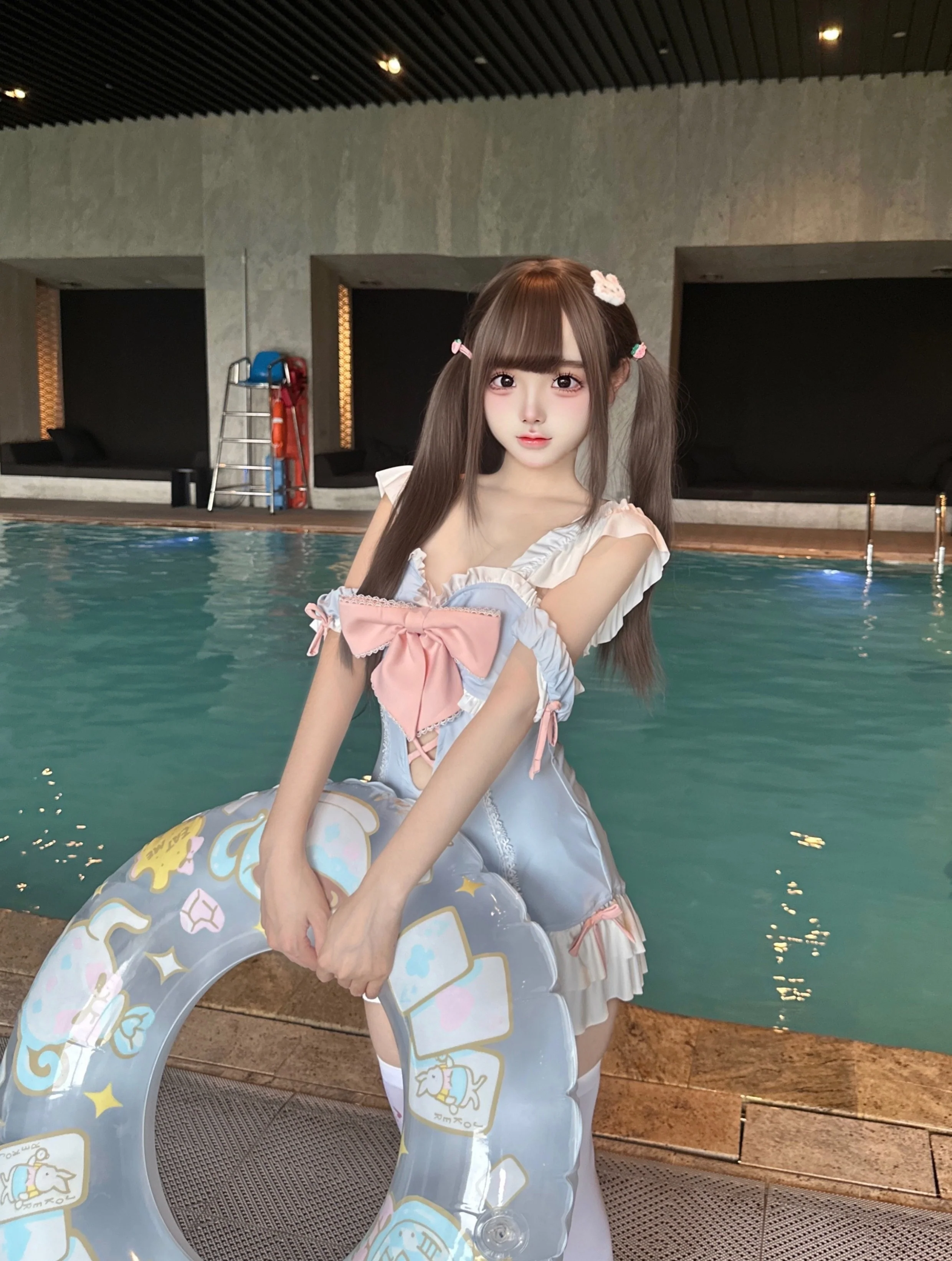 Aqua Angel Series Blue Onepiece Swimsuit - Image 6
