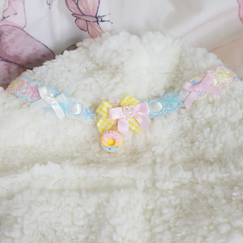 Candy Fairy Sweet Donut Star Colorful Blue Pink Yellow Lolita Collar Necklace Choker - Image 3