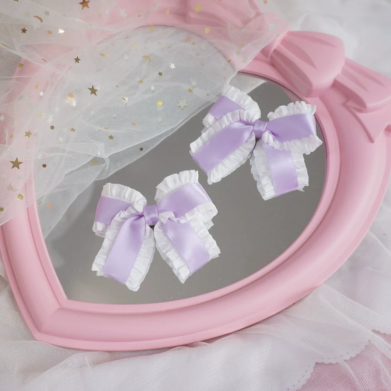 Candy Fairy Sweet Lace Pink Blue Yellow Purple Green Hair Clips Hair Accessories - Image 9