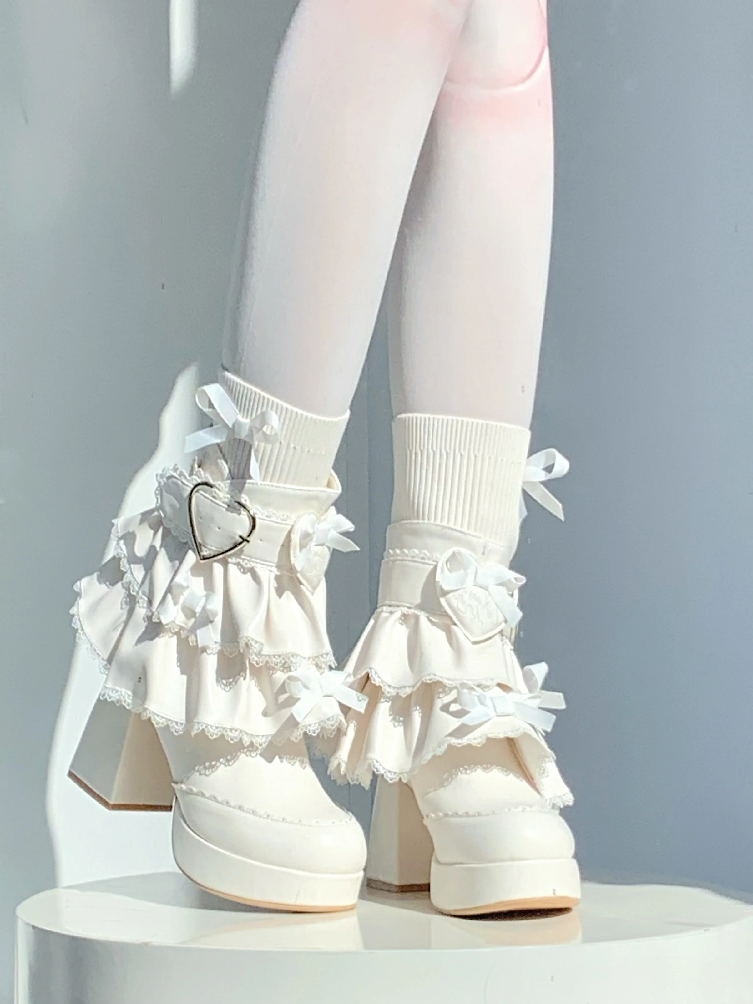 Cheese Mango Cream Crepe Snow Boots - Image 6