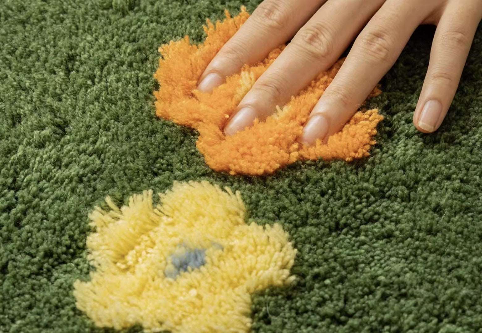 Colorful Flower Garden Nature Soft Mat Moss Rugs Carpets Bedroom Decor - Image 7