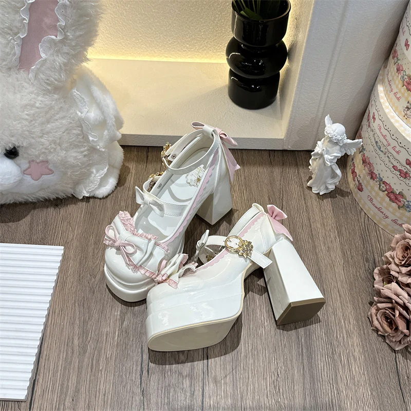 Cookie Sauce Lolita Dreamy Butterfly High Heels Mary Jane Shoes - Image 9
