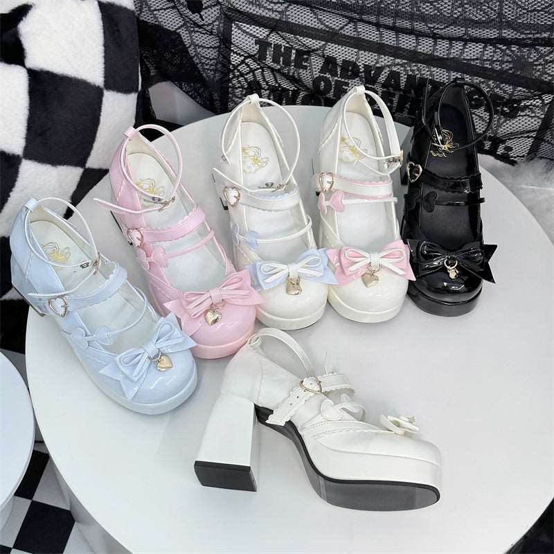Cookie Sauce Lolita Sweet Love Height Heels Mary Jane Shoes - Image 2