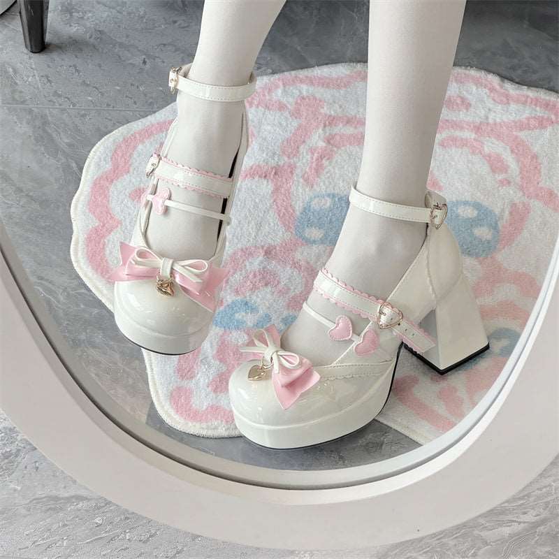 Cookie Sauce Lolita Sweet Love Height Heels Mary Jane Shoes - Image 3