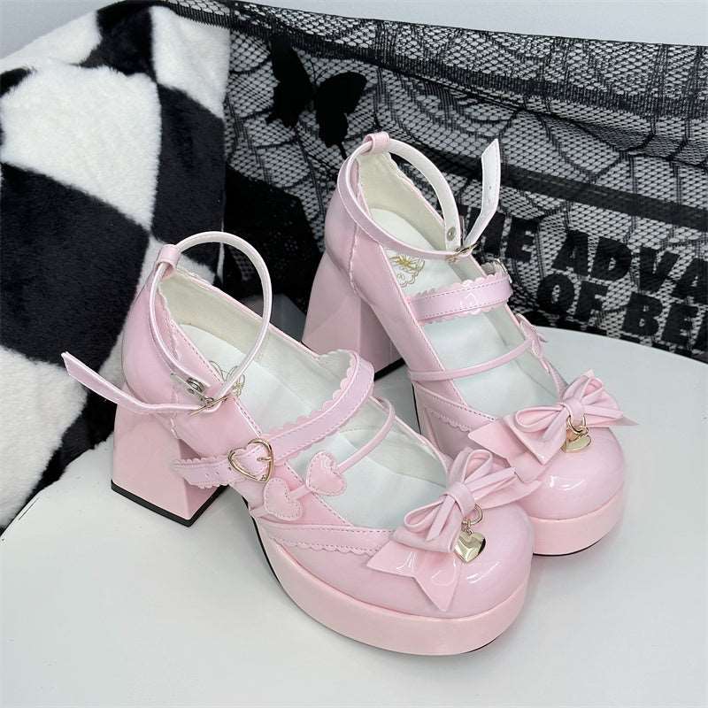 Cookie Sauce Lolita Sweet Love Height Heels Mary Jane Shoes - Image 5