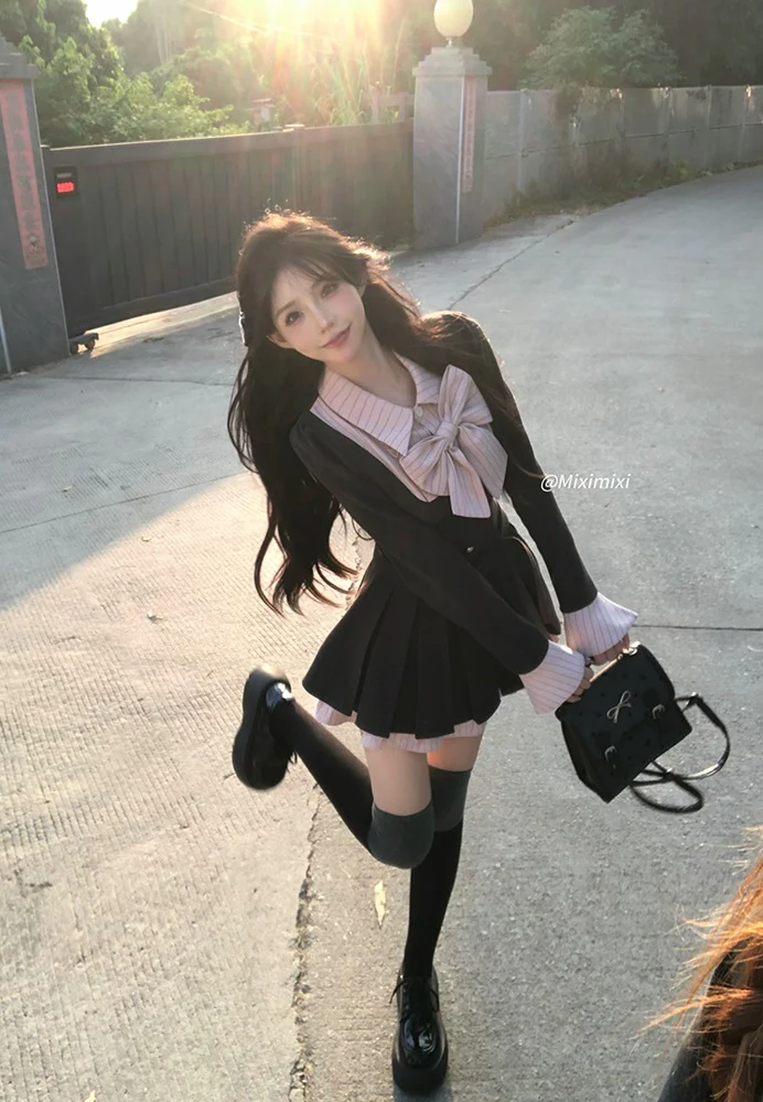 Creamy Cute Lost Paradise Gray Pink Dress - Image 4