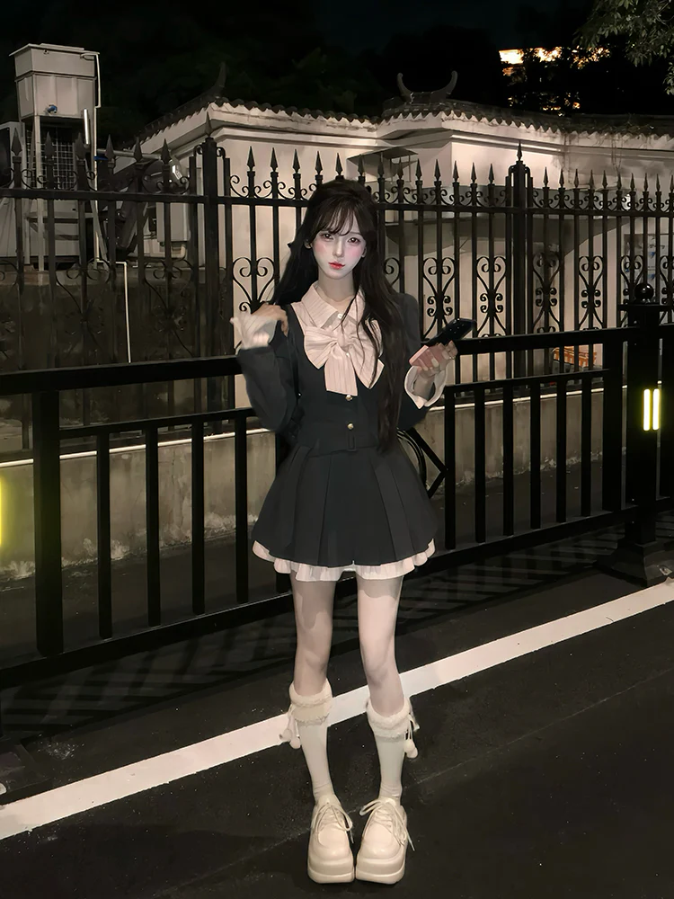 Creamy Cute Lost Paradise Gray Pink Dress - Image 7
