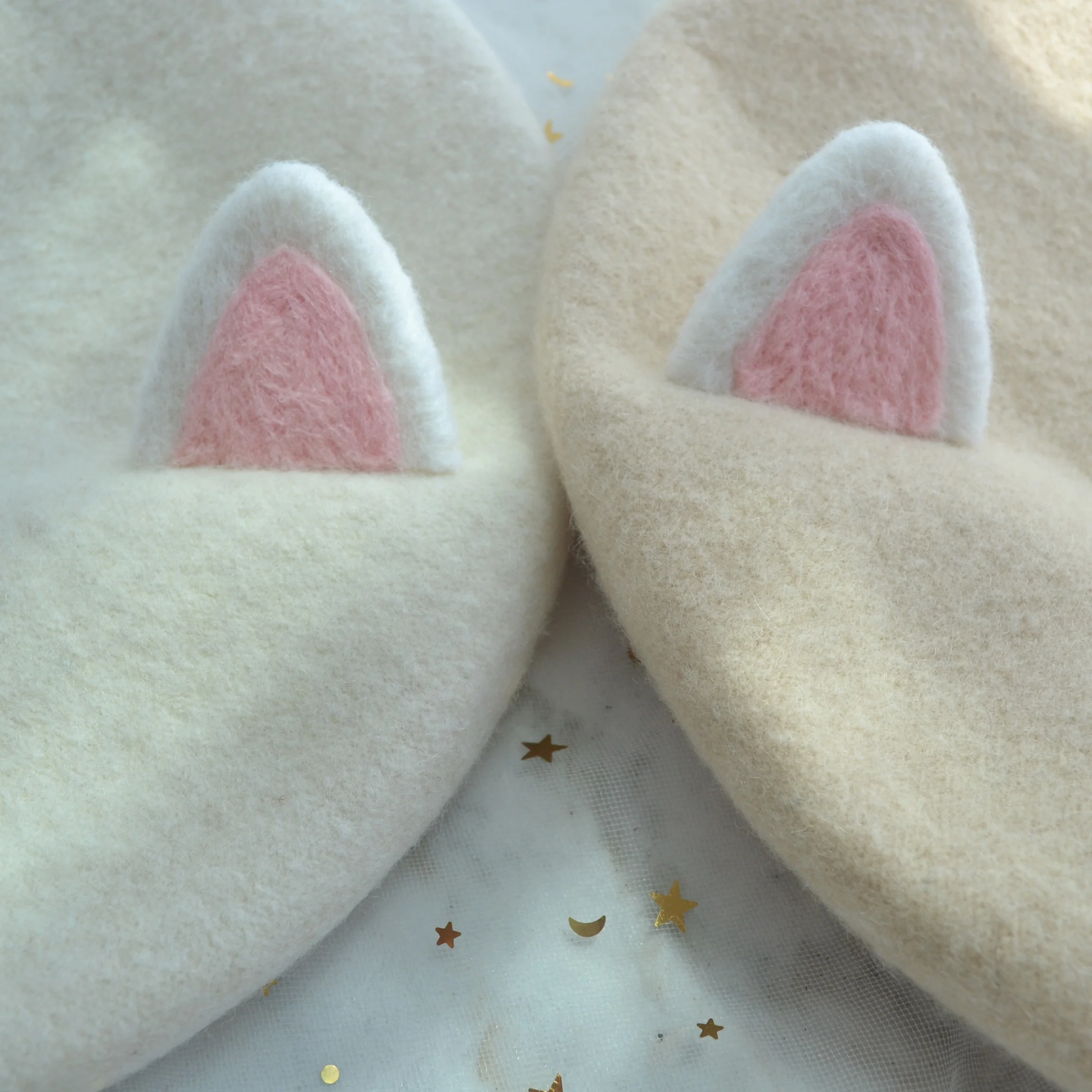 Cute Wool Cat Ears Beret Hat - Image 6
