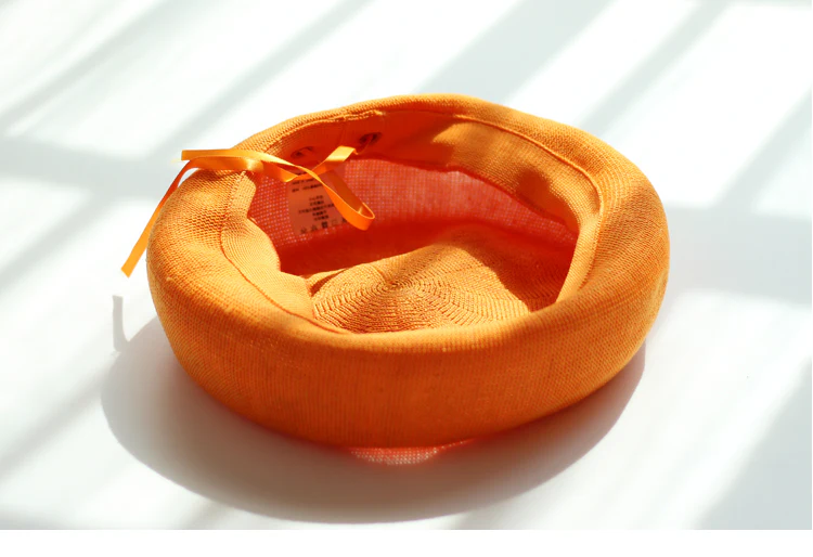 Cute Wool Orange Apple Fruits Beret Hat - Image 5