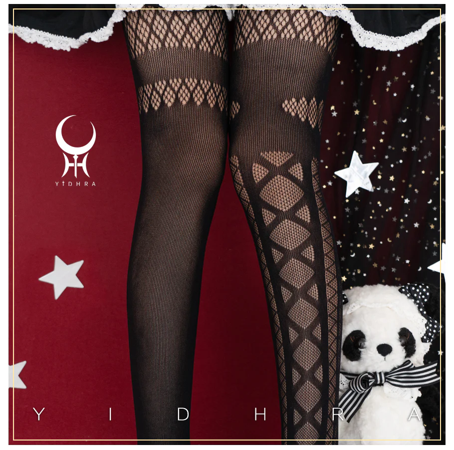Dream Witch Devil Black & White Stockings Pantyhose Garment - Image 6
