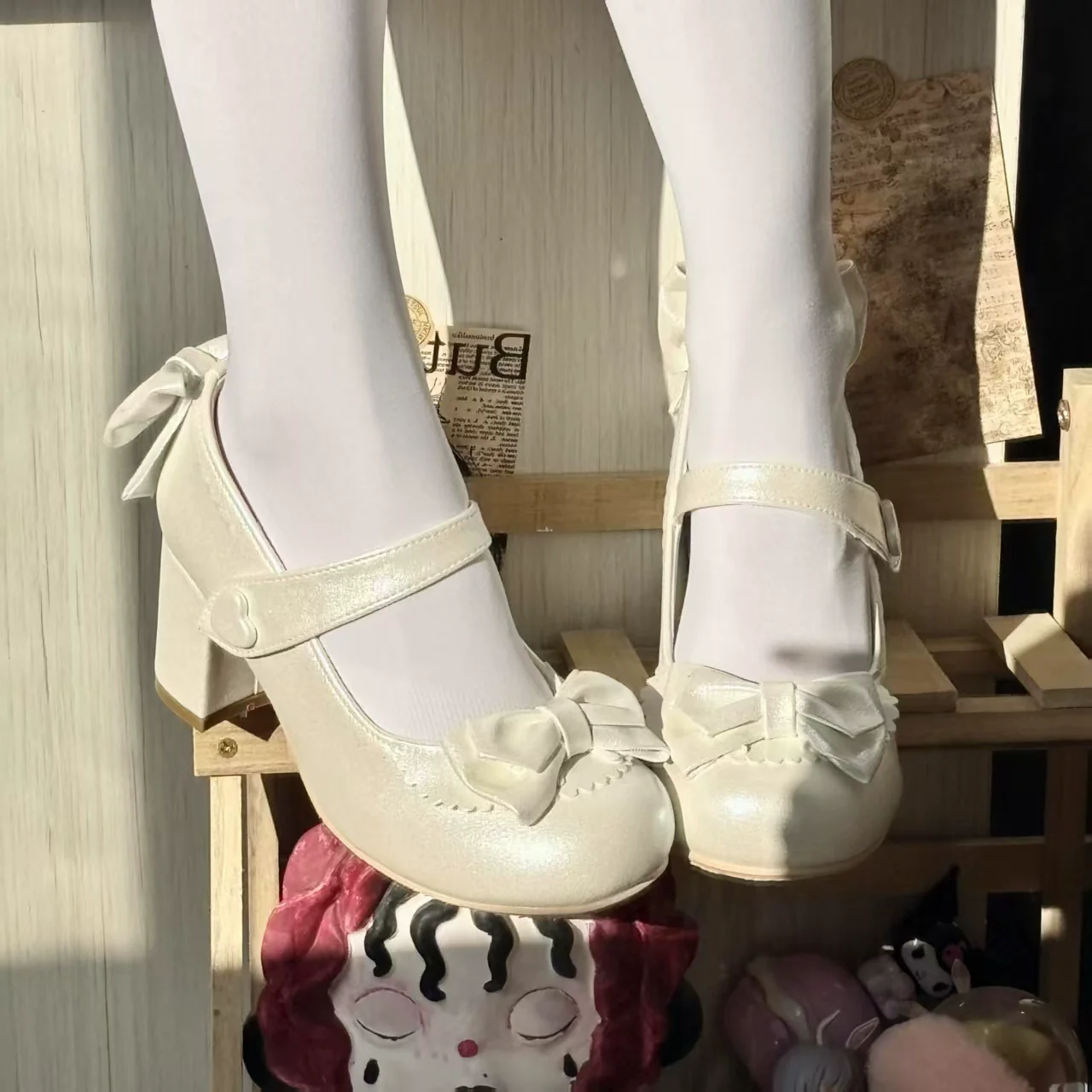 Fairy Godmother Snow White Red Black High Heels Shoes - Image 9