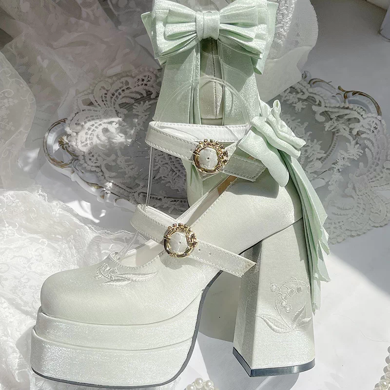 Floating Dream Lily of the Valley High Heels Shoes - Image 16