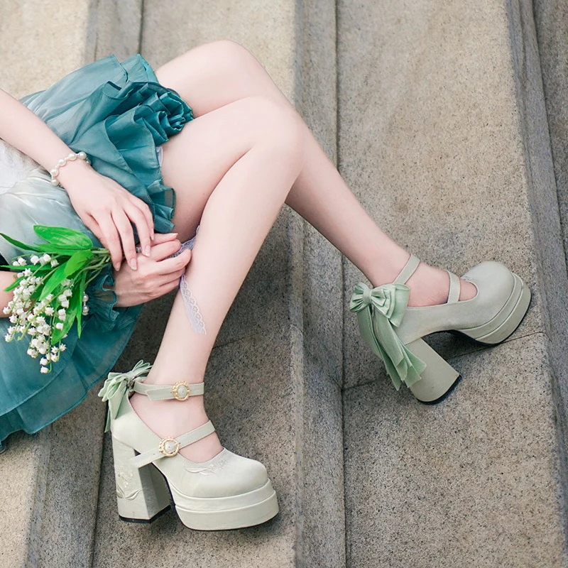 Floating Dream Lily of the Valley High Heels Shoes - Image 17