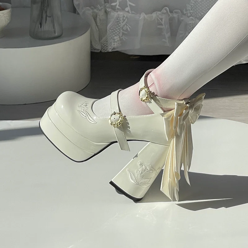Floating Dream Lily of the Valley High Heels Shoes - Image 20