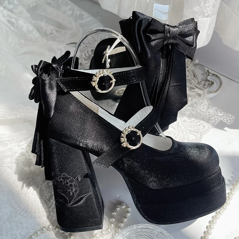 Floating Dream Lily of the Valley High Heels Shoes - Image 4