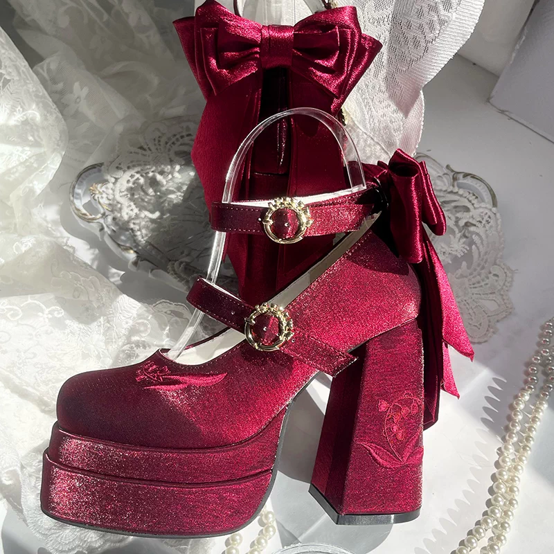Floating Dream Lily of the Valley High Heels Shoes - Image 5