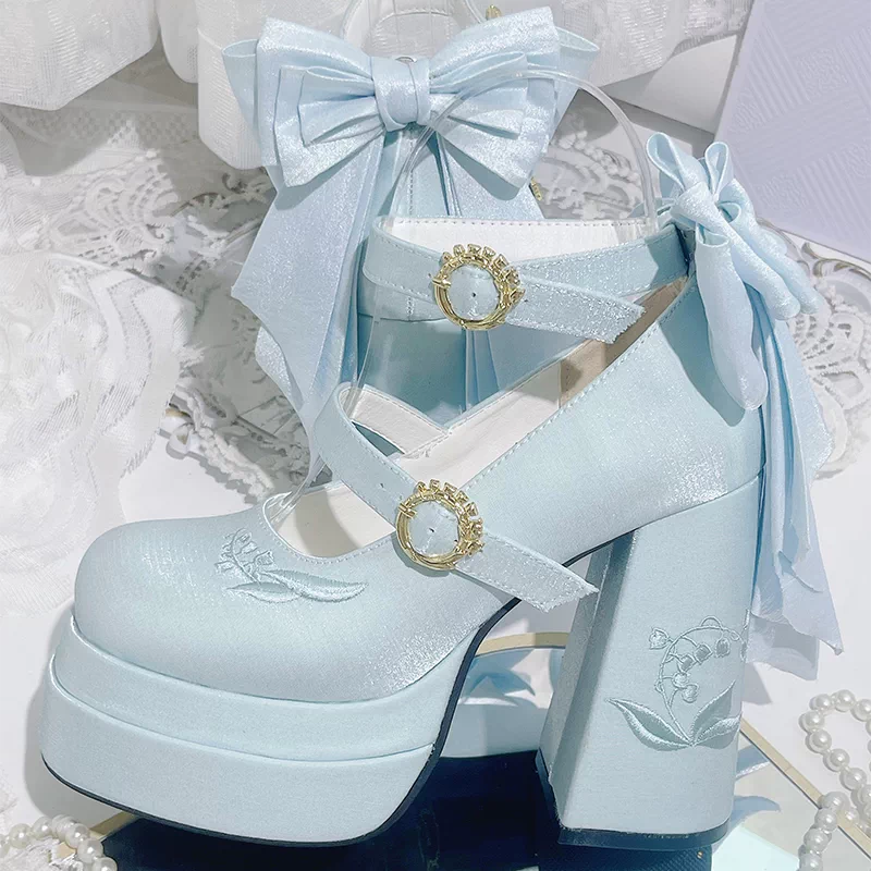 Floating Dream Lily of the Valley High Heels Shoes - Image 7