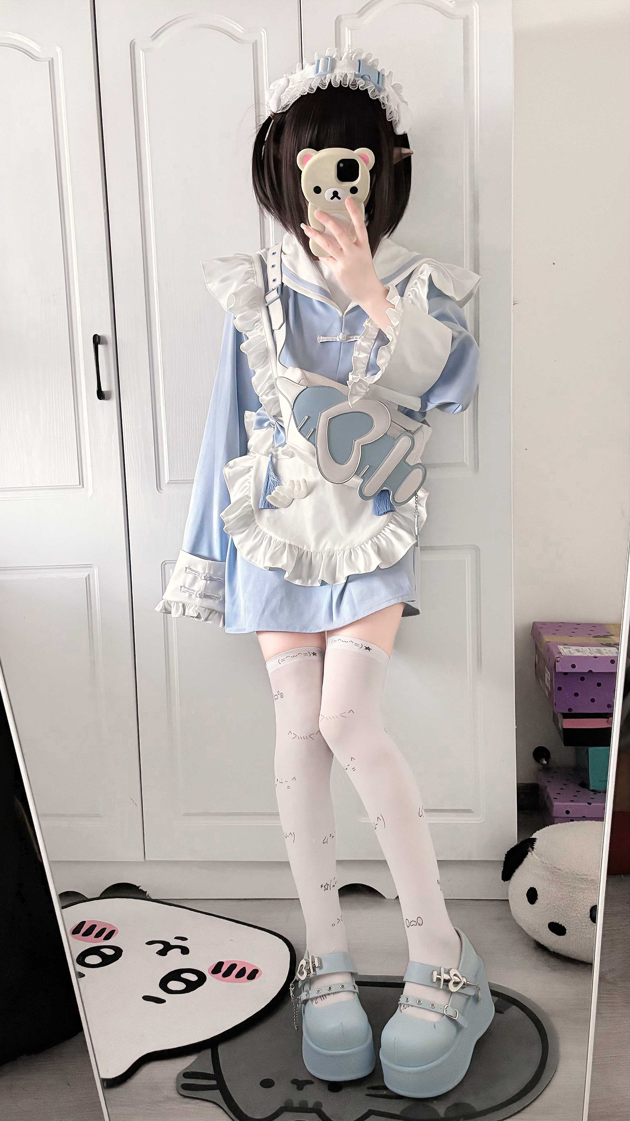 Gururu Love Potion Cross Heart Lolita Pink Blue Purple Mary Jane Shoes - Image 6