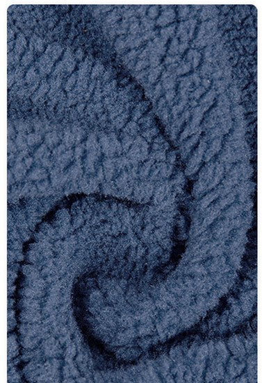 Black & Blue Shark Tail Zipper Cashmere Wool Hoodie Jacket - Image 6