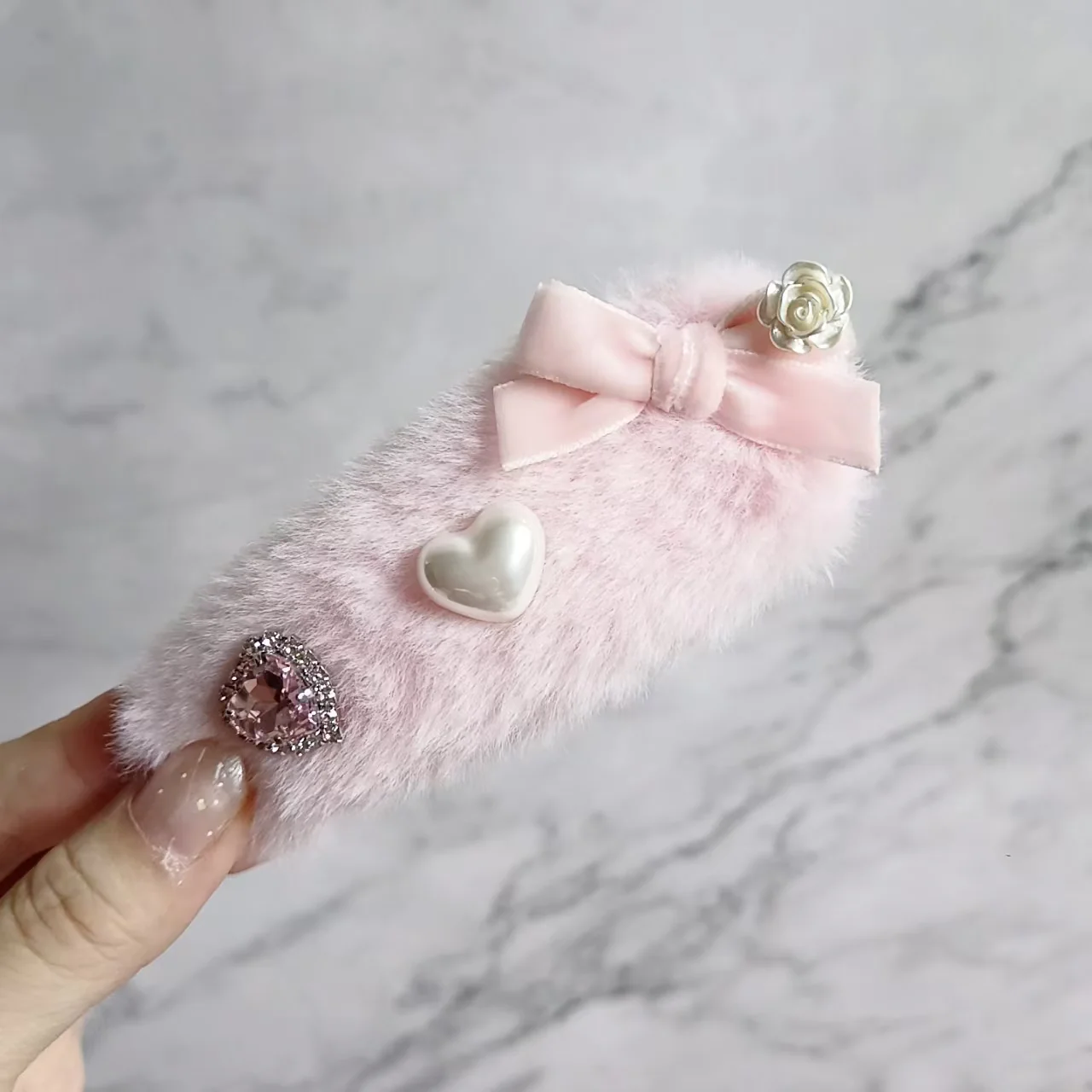 Jirai Kei Pearl Fuzzy Fur Hair Clips Hair Accessories - Image 18