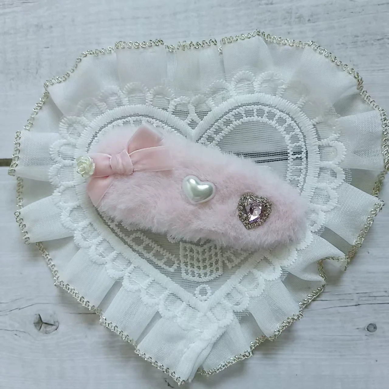 Jirai Kei Pearl Fuzzy Fur Hair Clips Hair Accessories - Image 19
