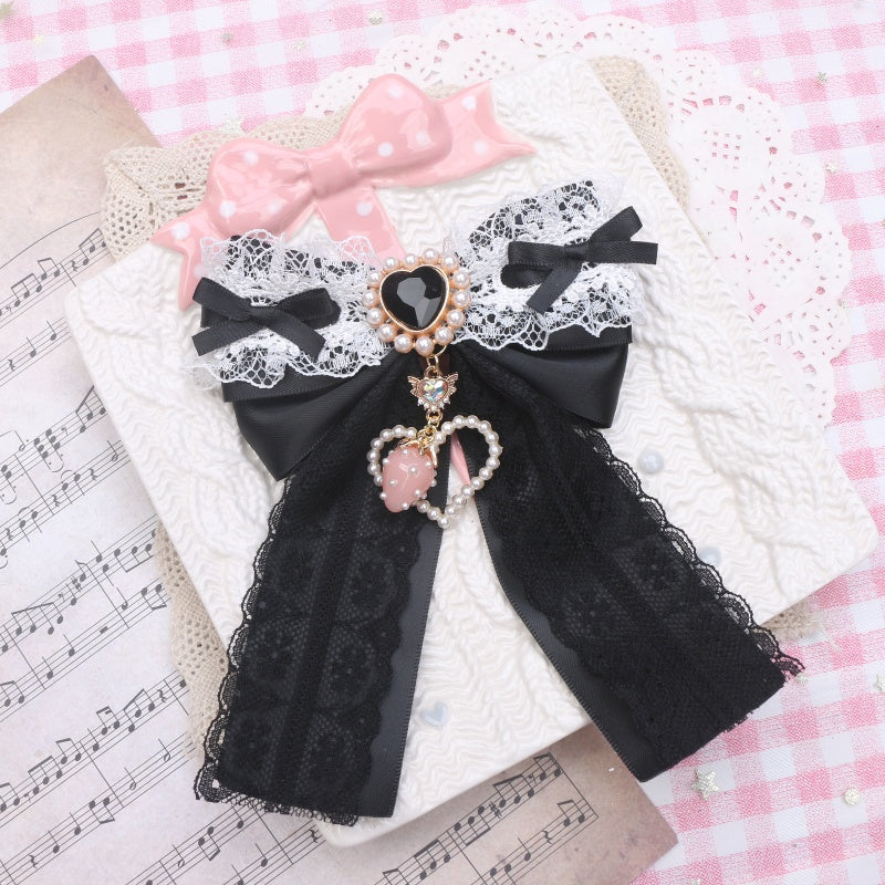 Jirai Kei Pearl Strawberry Taste Bows Heart Hair Clips Hair Accessories - Image 15