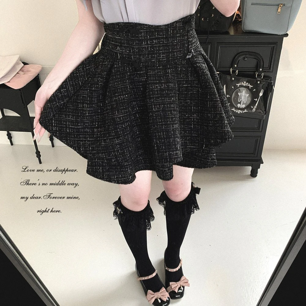 Kitten Bullet Love Fragrance Black Pink Skirt - Image 3