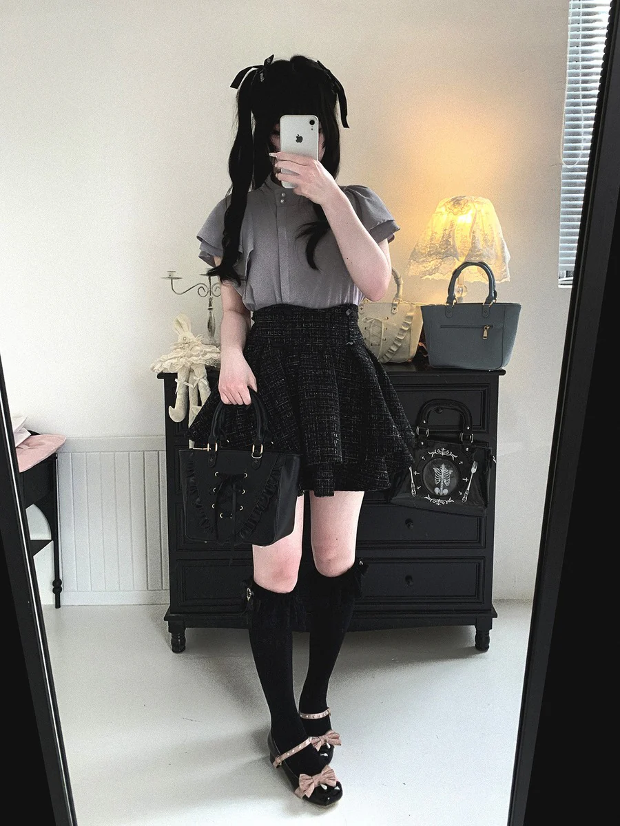 Kitten Bullet Love Fragrance Black Pink Skirt - Image 5