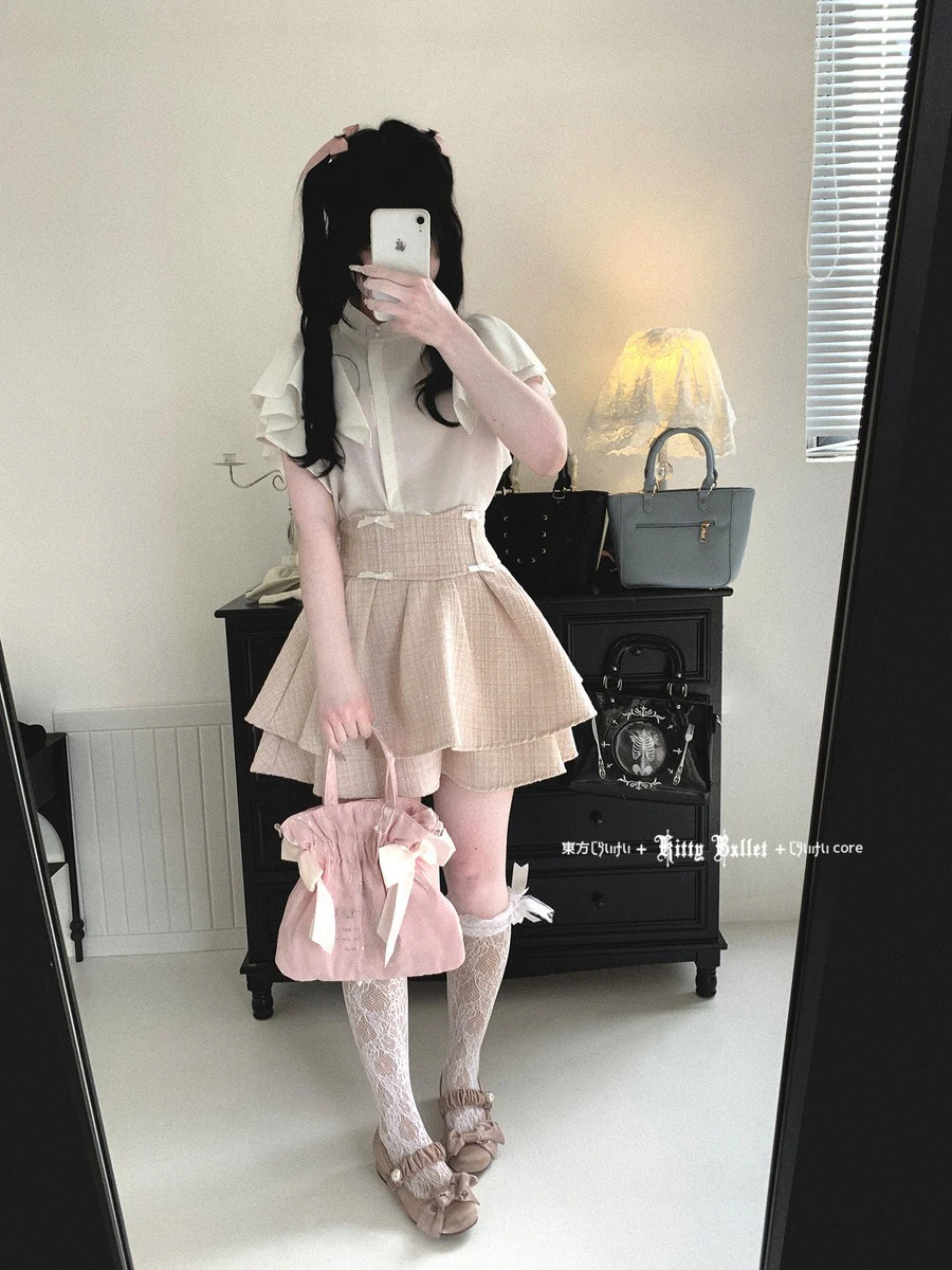 Kitten Bullet Love Fragrance Black Pink Skirt - Image 6