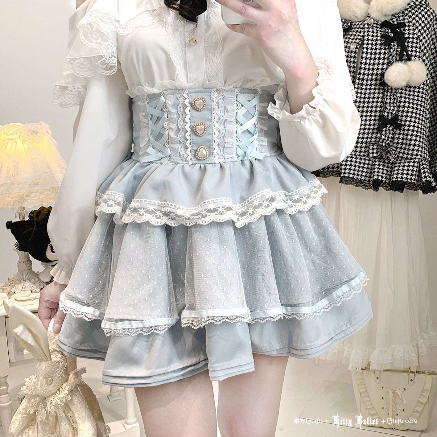 Kitten Bullet Love Lilith Lace Tulle Skirt - Image 4