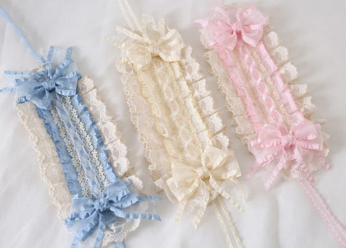 Lolita Lace Cream White Bow Hairband Accessories - Image 12