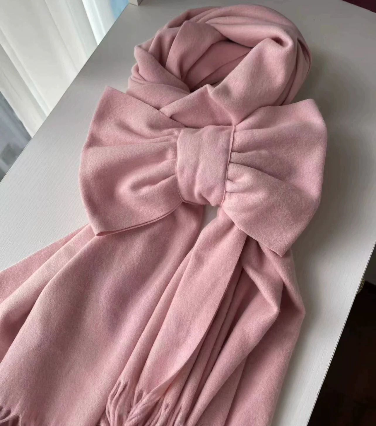 Luyu Soft White Pink Blue Knit Sweater & Skirt & Scarf Three Piece Set - Image 11