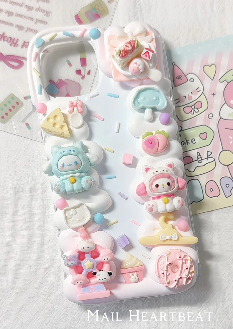 Mail Heartbeat Cute Cartoon Cinnamon Dog Handmade Phone iPhone Case - Image 2