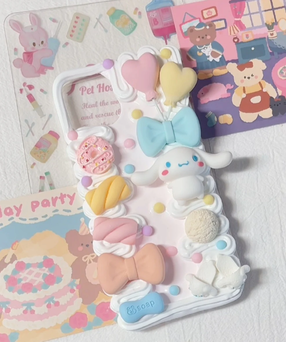 Mail Heartbeat Cute Cartoon Cinnamon Dog Handmade Phone iPhone Case - Image 3