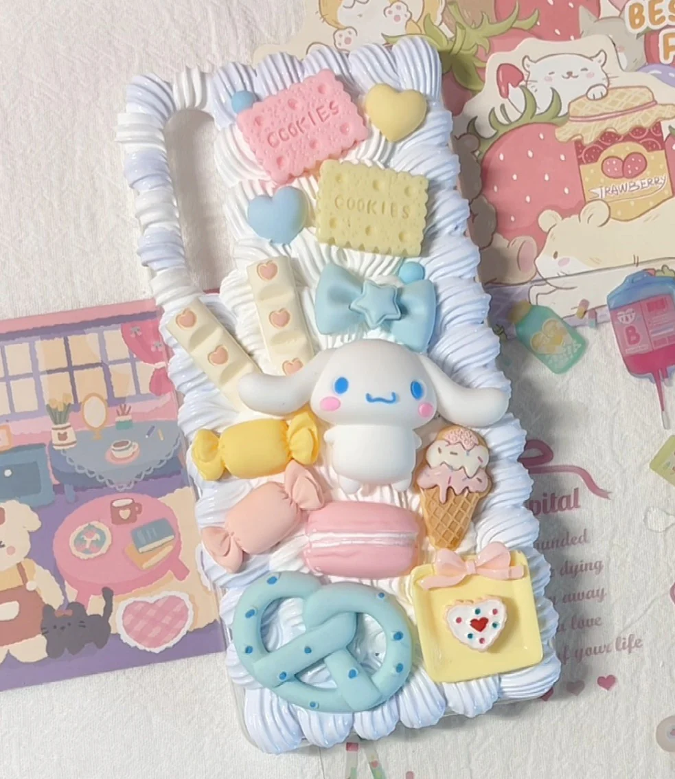 Mail Heartbeat Cute Cartoon Cinnamon Dog Handmade Phone iPhone Case - Image 4