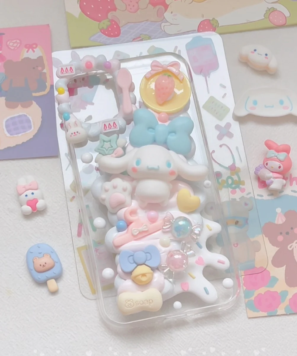 Mail Heartbeat Cute Cartoon Cinnamon Dog Handmade Phone iPhone Case - Image 6