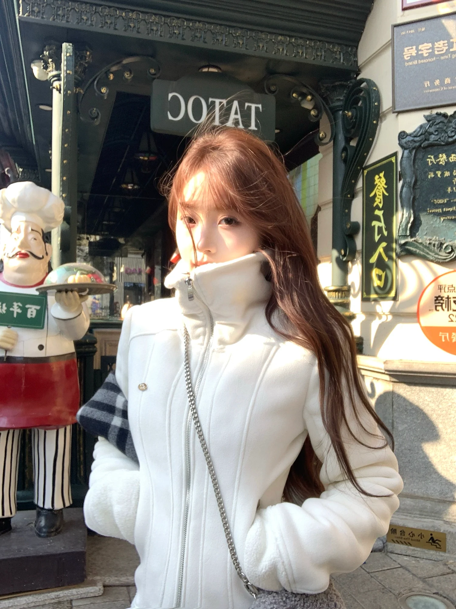 Monet Pink Essence Zip Up Fleece Jacket - Image 5