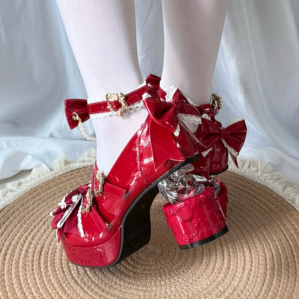 Moon Dream Glass High Heels Shoes - Image 13
