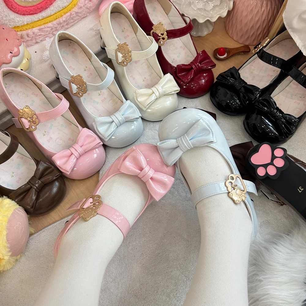 Peach Sandwich Cat Paw 2.0 Low Heels Shoes Pumps - Image 9