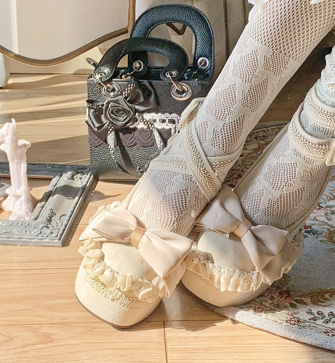 Pinky Classic Princess Beige Mary Jane High Heels - Image 7