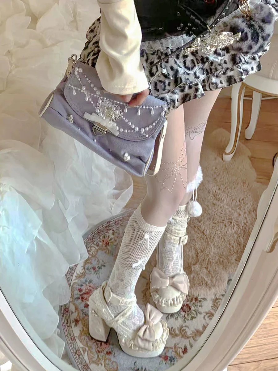 Pinky Classic Princess Beige Mary Jane High Heels - Image 8