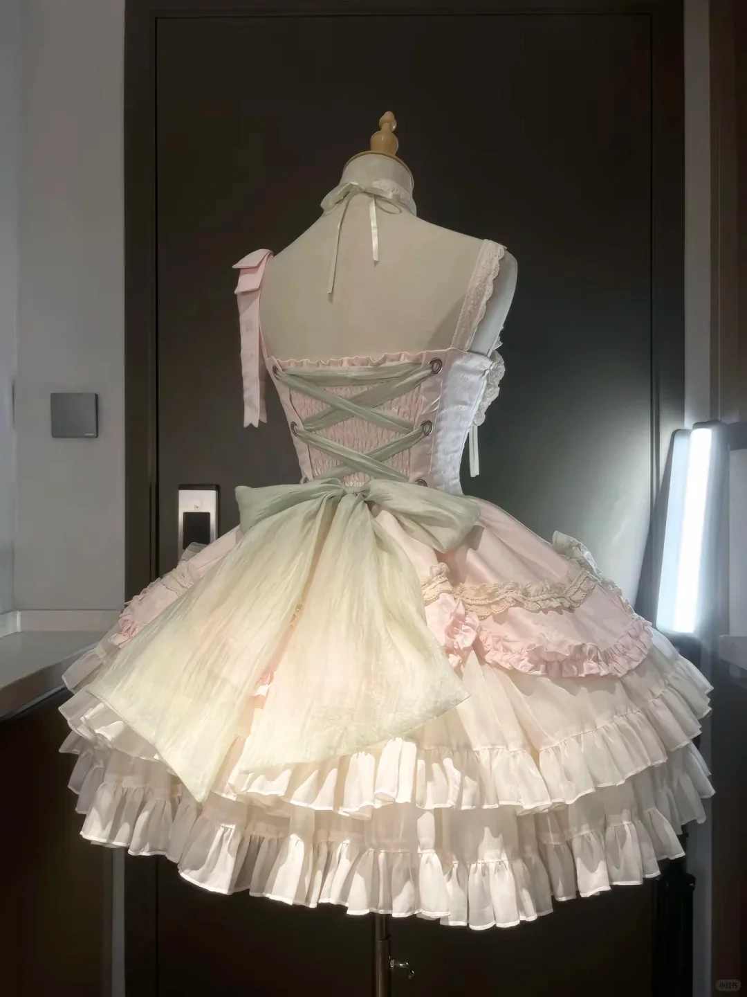 Platycodon Girls Summer Garden Pink Green Lolita Dress - Image 2