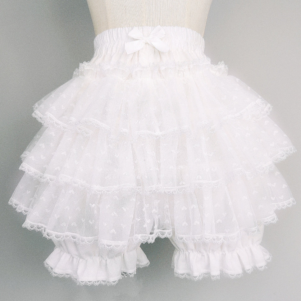 Plus Size EGL Ruffle Puffy Fake Cake Skirt Pumpkin Bloomers Shorts - Image 12