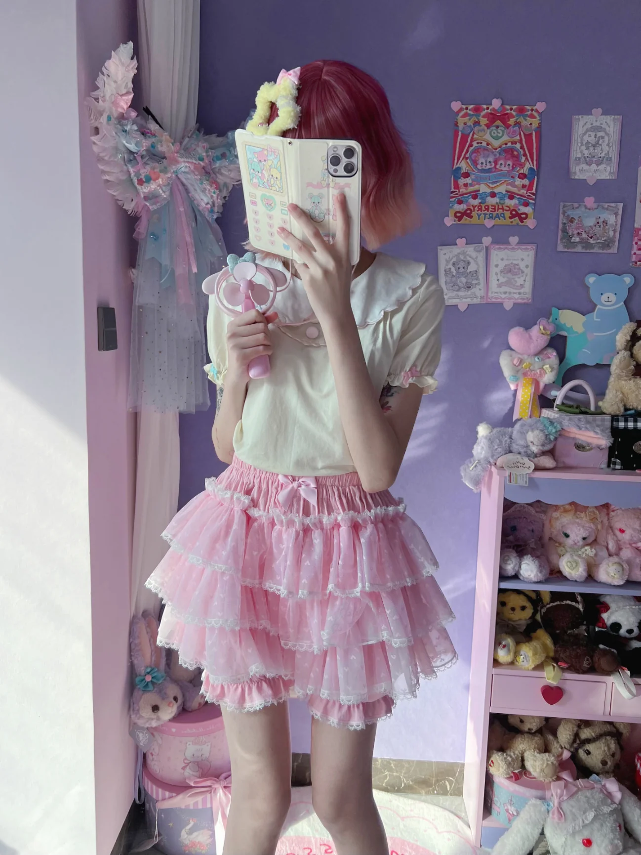 Plus Size EGL Ruffle Puffy Fake Cake Skirt Pumpkin Bloomers Shorts - Image 14