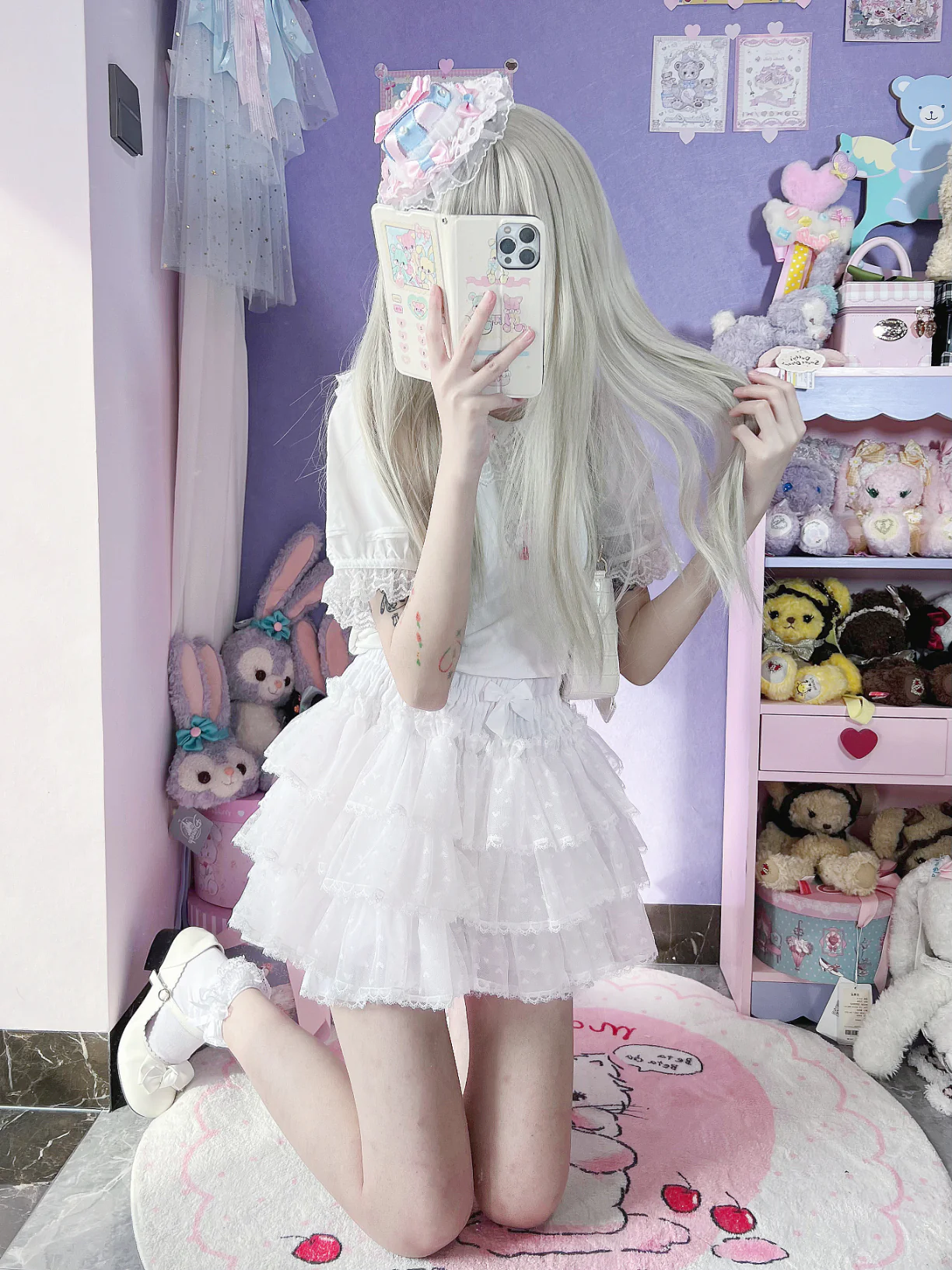Plus Size EGL Ruffle Puffy Fake Cake Skirt Pumpkin Bloomers Shorts - Image 4