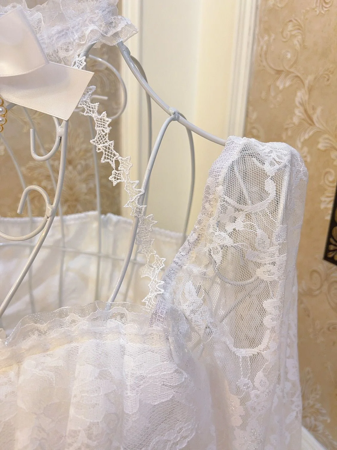 Sweetheart Princess Vintage Princess Bow Knot Diamond Pure Angel Dress - Image 7